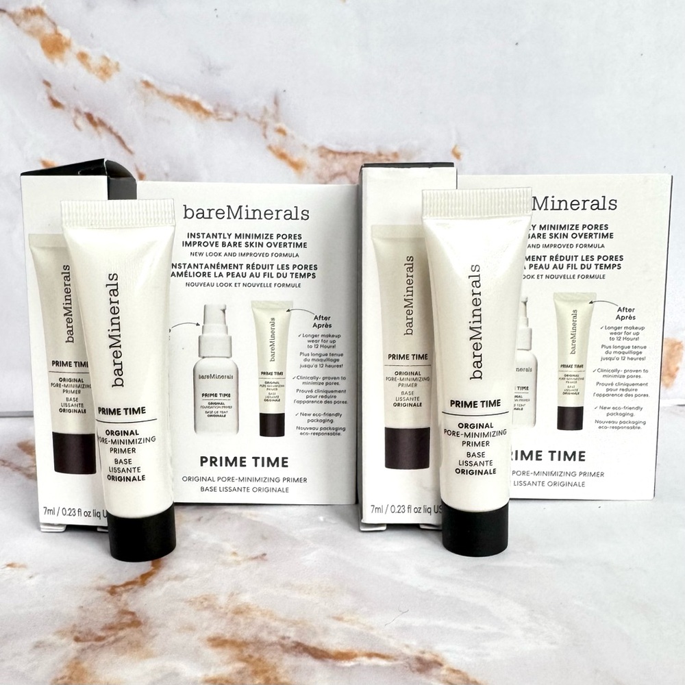 Bare Minerals Prime Time Original Pore Minimizing Makeup Primer Mini .23oz 7ml